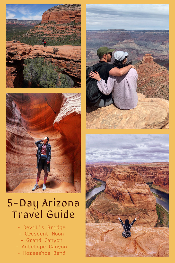 Arizona Travel Guide Devils Bridge Crescent Moon Sedona Phoenix Grand Canyon Antelope Canyon Horseshoe Bend